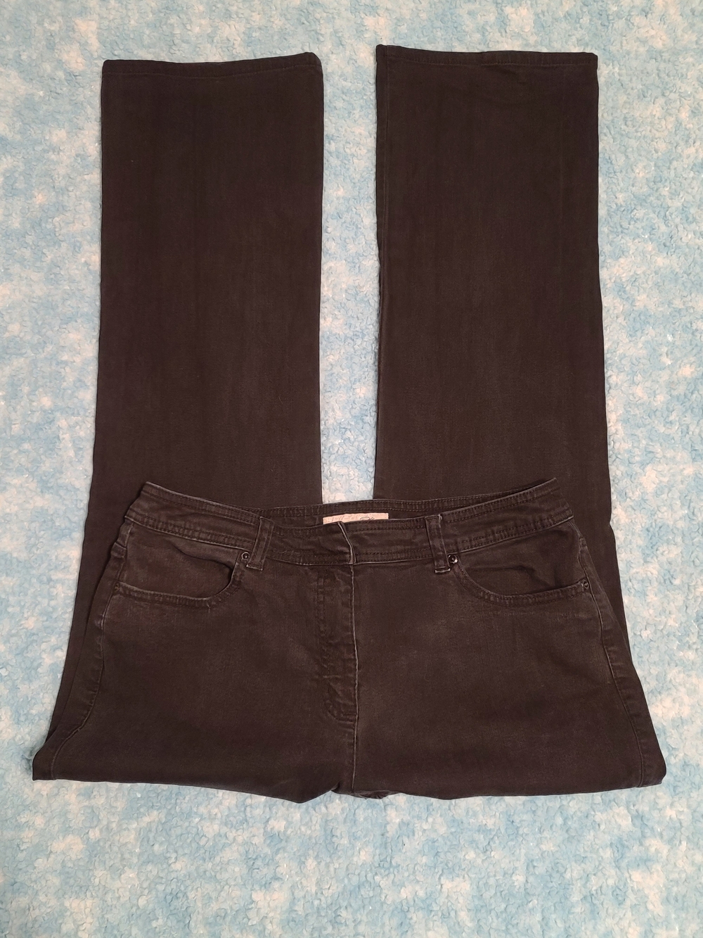 Chico's Platinum Women's Jeans, Black, Sz 2 (12/Large), Straight Leg, GC